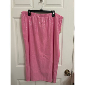 NWT $54 St. John's Bay Womens Midi A-Line Skirt-Plus 2XL